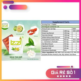 [Freeship-độc quyền] Giảm cân IZZI Thailand