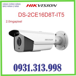 Camera hd-tvi hồng ngoại 2.0 megapixel hikvision ds-2ce16d8t-it5
