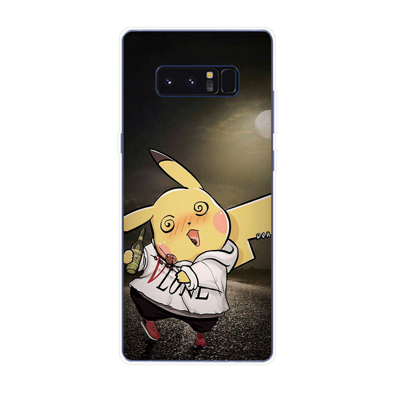 Samsung Galaxy S7 Edge S8 S8+ Plus Soft TPU Silicone Phone Case Cover Pikachu