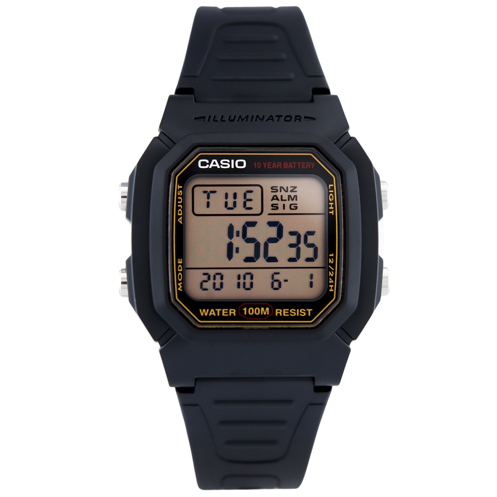 Đồng hồ nam dây nhựa Casio chính hãng Anh Khuê W-800HG-9AVDF