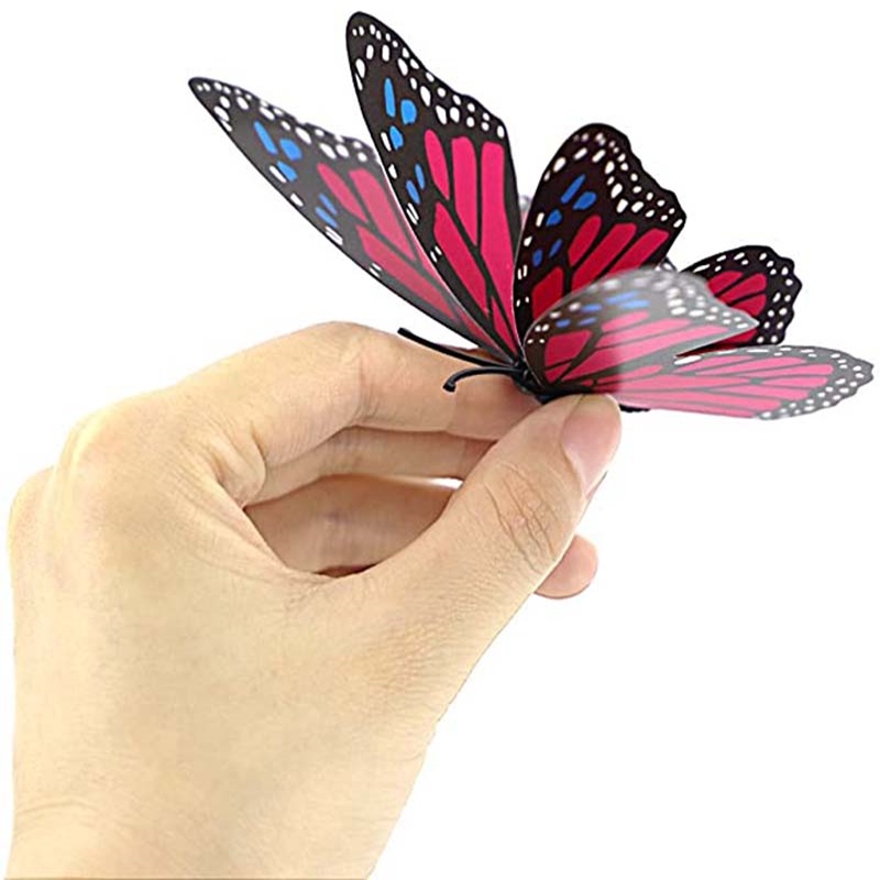 12 miếng dán tủ lạnh hình bướm 3D