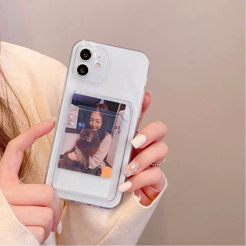 Ốp trong iphone TRONG KÈM VÍ CÀI ẢNH, THẺ , ĐỰNG TIỀN