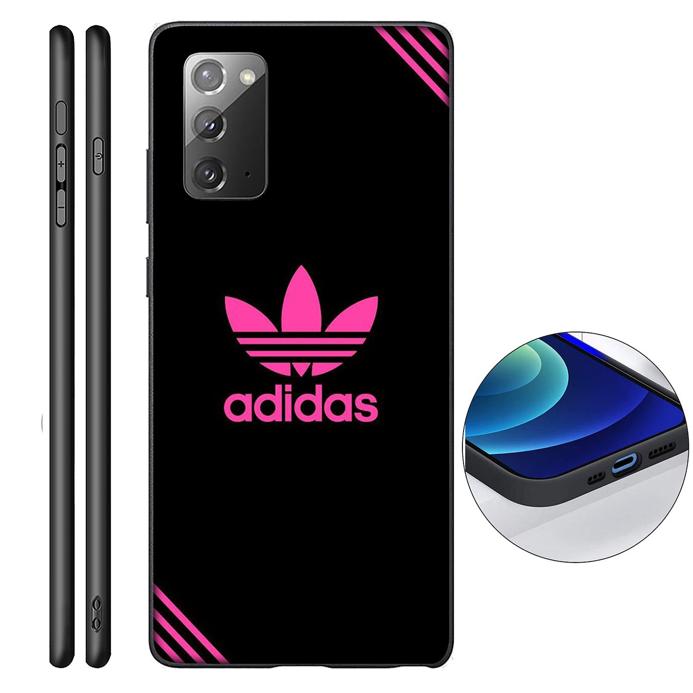 Ốp điện thoại in D2 adidas logo cho Samsung Galaxy A9 A8 A7 A6 Plus J8 2018 + A21S A70 M20 A6+ A8+ 6Plus
