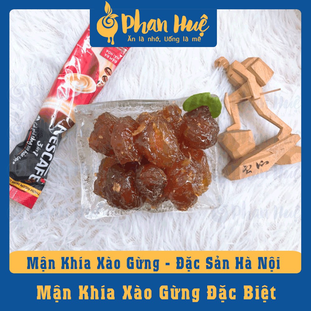 Ô mai xí muội mận khía xào gừng chua ngọt Phan Huệ hộp 100g 300g 500g đặc sản Hà Nội