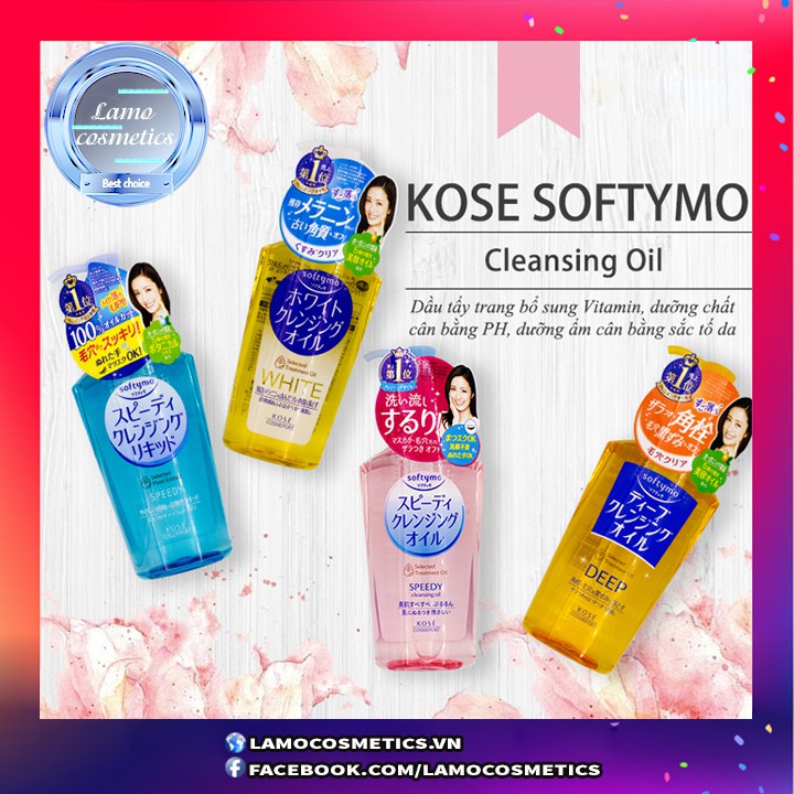 Dầu Tẩy Trang Kose Softymo Cleansing Oil 230ml Chính Hãng 100%