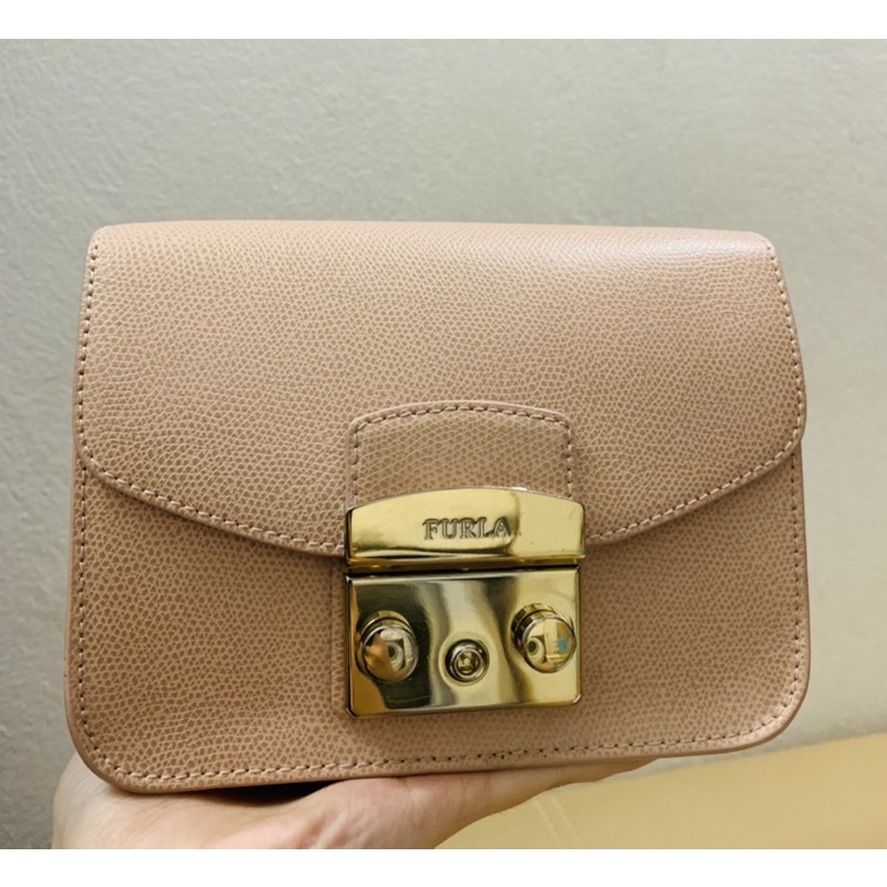 Thanh lý TÚI MINI METROPOLIS FURLA MÀU HỒNG MOON