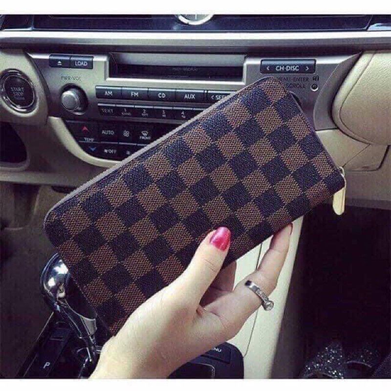 Ví Nữ Mini❤️Freeship❤️V Nữ Họa Tiết Có Khóa Kéo Nhiều Ngăn.Chất Da