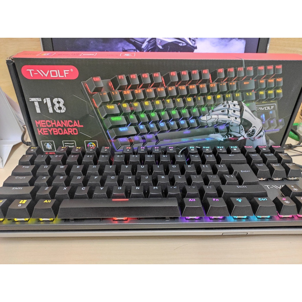 KEYBOARD T-Wolf T18 Phím cơ  - BẢO HÀNH 12 THÁNG