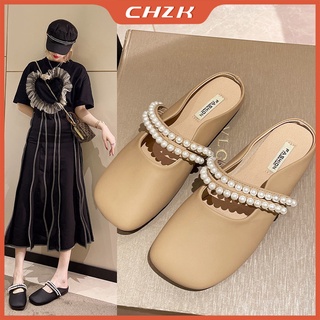CHZK Dép Bít Mũi Phong Cách Hàn Quốc Thanh Lịch Dành Cho Nữ dép nữ thời trang dép sandal nữ sandal nữ