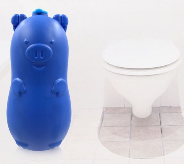 Chai tẩy bồn cầu hình heo (không hộp),