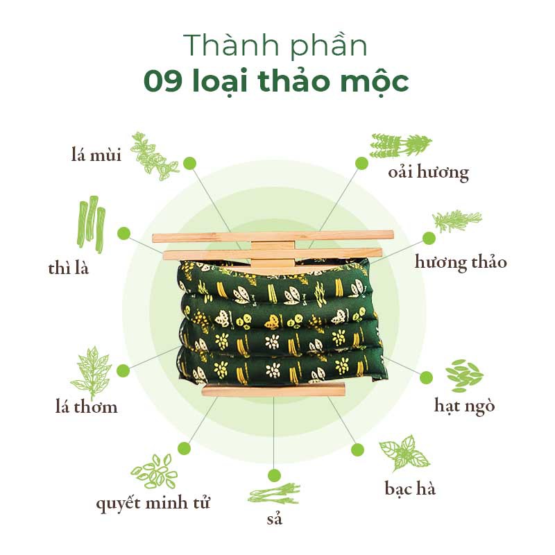 Túi chườm bụng nóng lạnh ATZ Healthy Life giúp giảm đau bụng kinh 100% thảo mộc 1.5kg