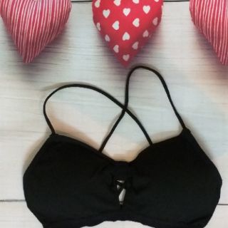 [Video+Ảnh thật] Áo lót nữ len tăm đan dây chéo (Bra len tăm đan dây sau lưng)