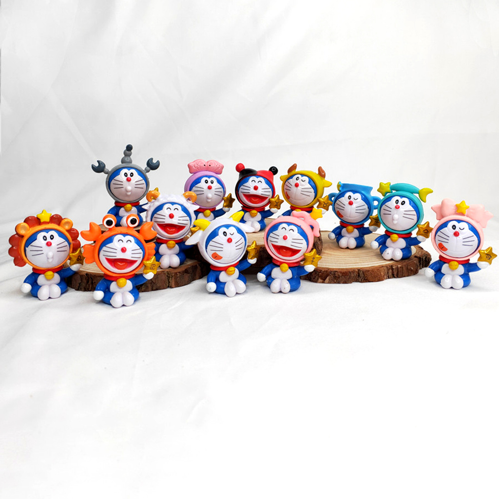 Set 12 Mô Hình Nhân Vật Phim Hoạt Hình Doraemon Sunshine123