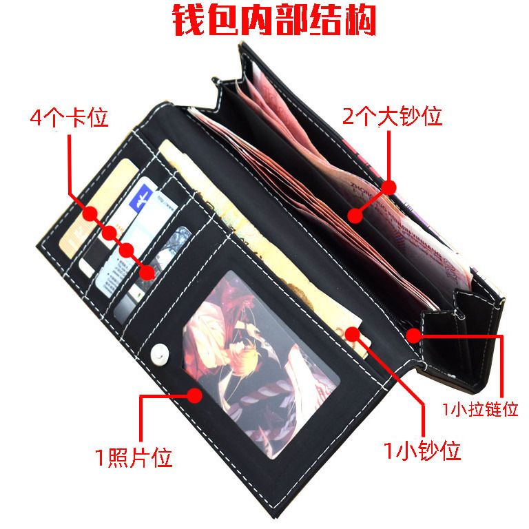 Ví Kế toán Hai Chiều Hình Mèo Hoạt Họa Natsume Cao Cấp Dành Cho Nam Nữ
