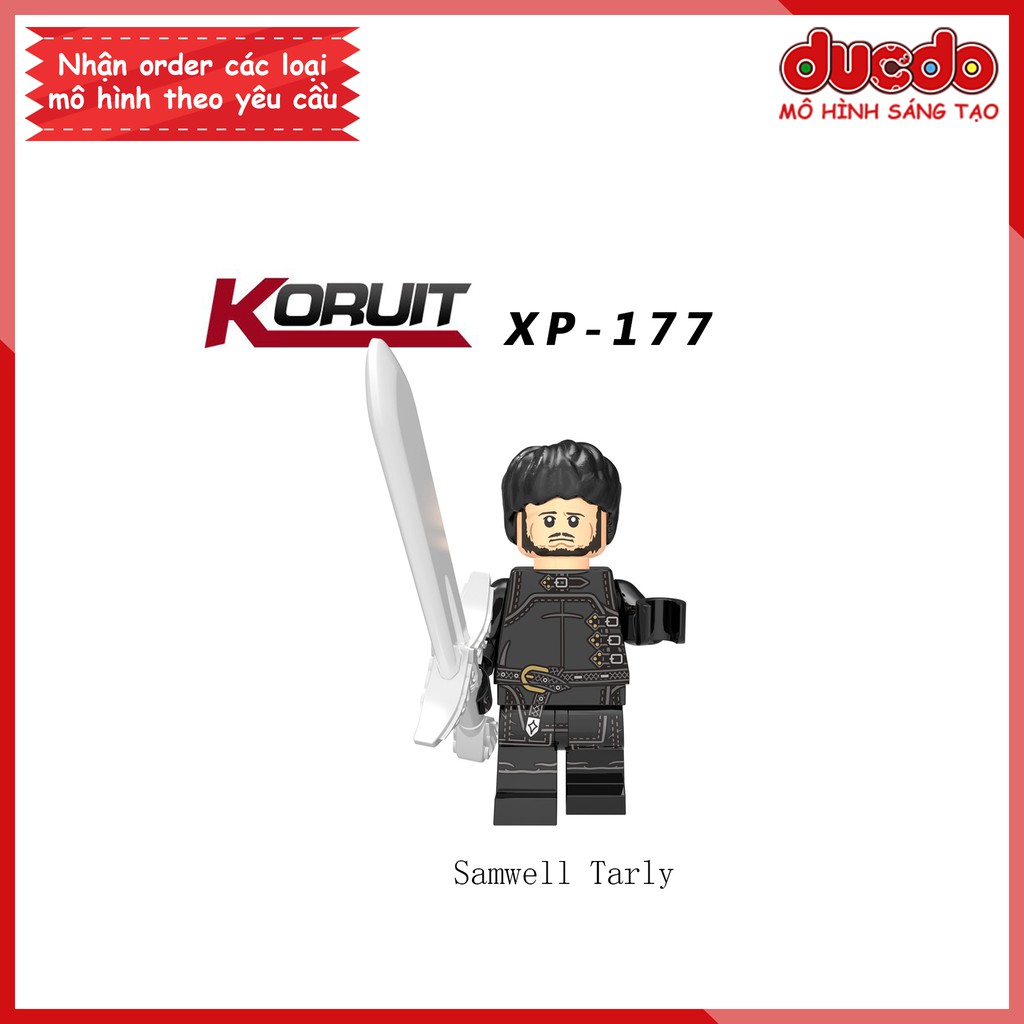 Minifigures lính trung cổ Trò chơi vương quyền - Đồ chơi Lắp ghép Xếp hình Mini Game of Thrones Koruit Mô hình KT1024