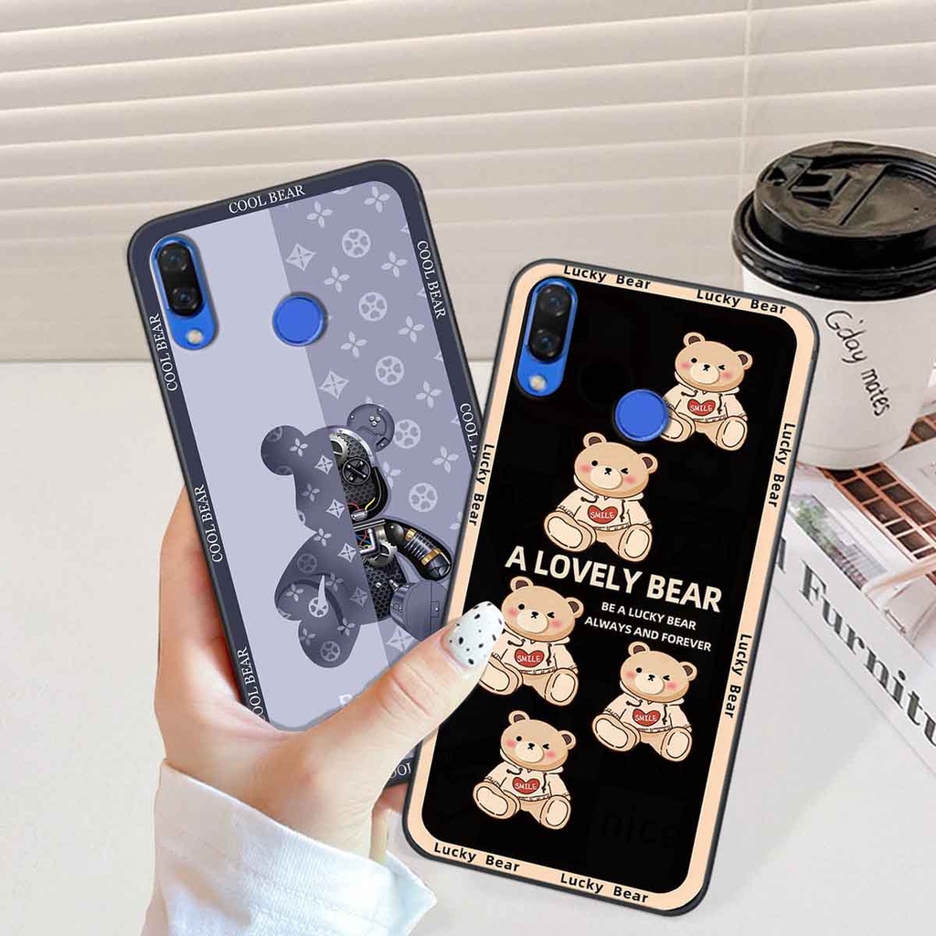 Ốp Huawei Nova 3 / Nova 3i bear brick, gấu đáng yêu, dễ thương