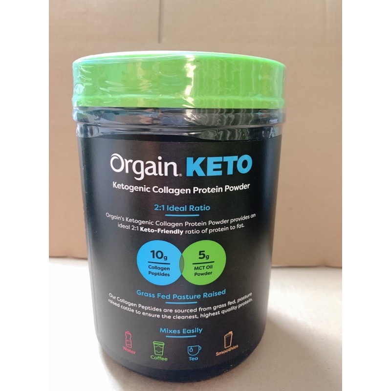 Bột Collagen Protein hữu cơ Orgain Keto Collagen Protein Chocolate 500g