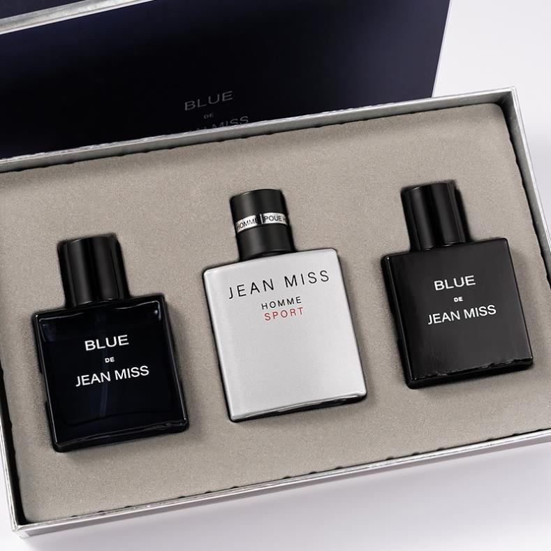 Bộ Quà Tặng Nước Hoa Nam Jean Miss Blue Set 3x30ml Thơm 24h J01