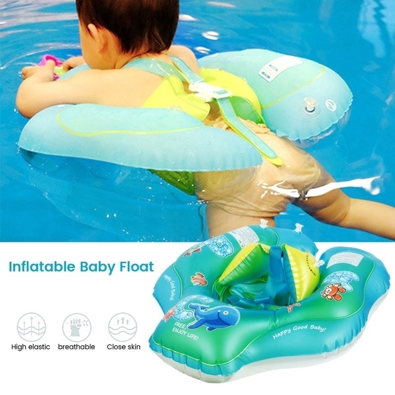 6-30 Months Baby Float Rafts Swimming Ring Kid Inflatable Wear-resistant Prevent Rollover Swim Trainer Pool Water Toy