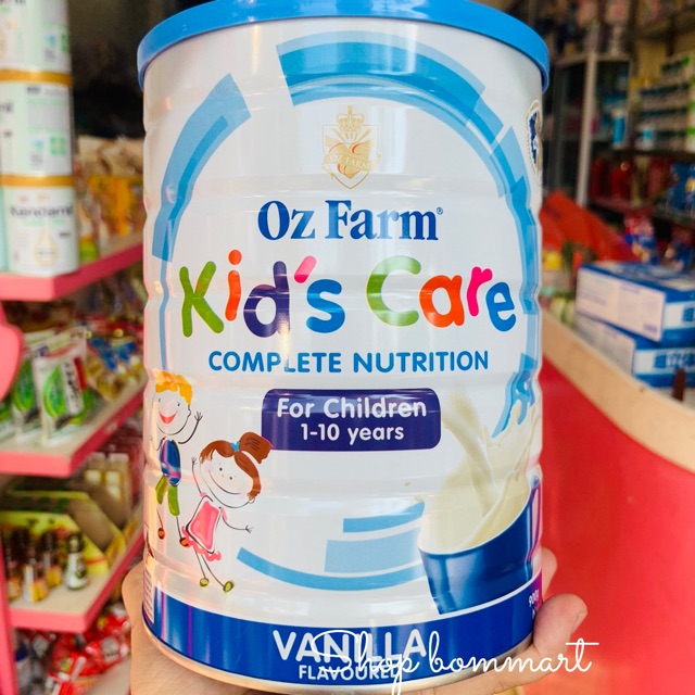 Sữa dinh dưỡng oz farm kid’s care tăng cân chiều cao cho bé từ 1 tuổi hộp 900g
