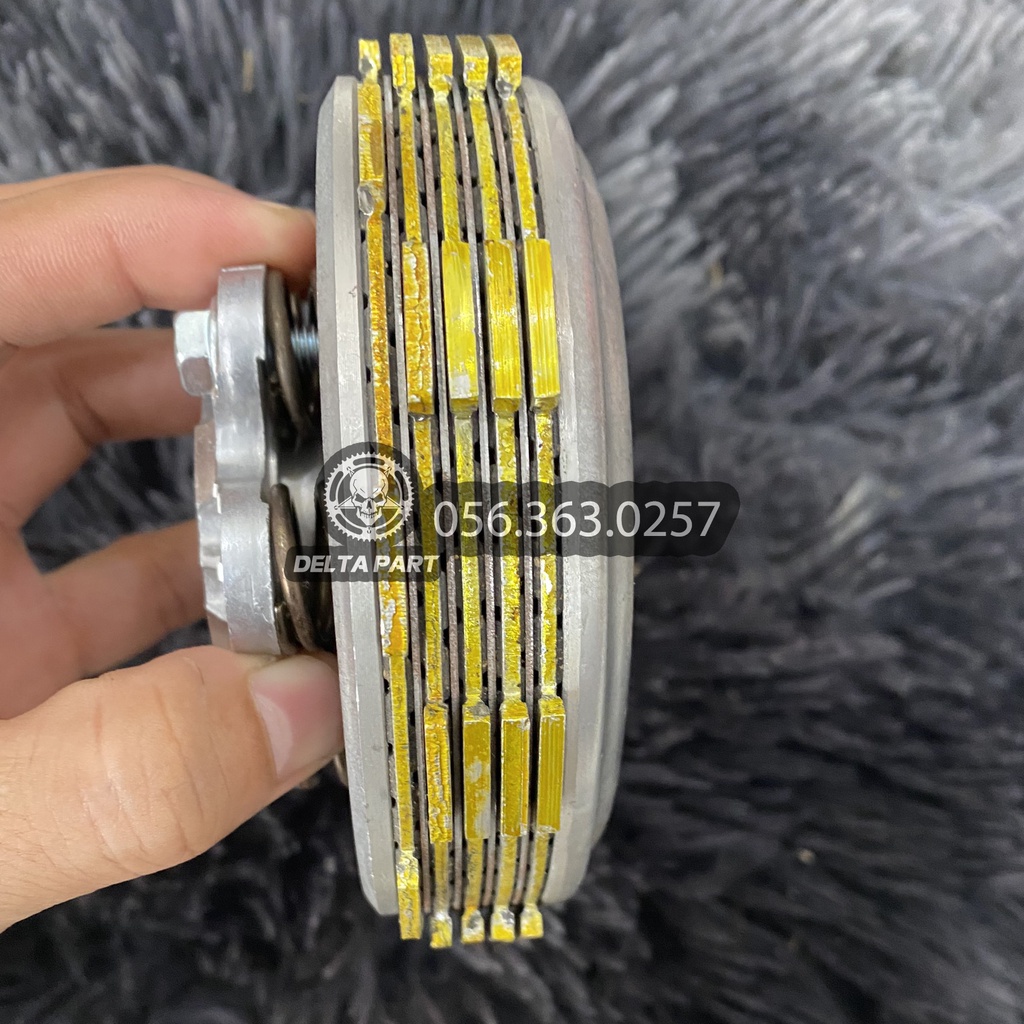 Bộ nồi độ drem wave Si 50 , Ex50 ,  , SYM 6 lò xo đầy đủ lá côn lá sắt và lò xo ATE Racing