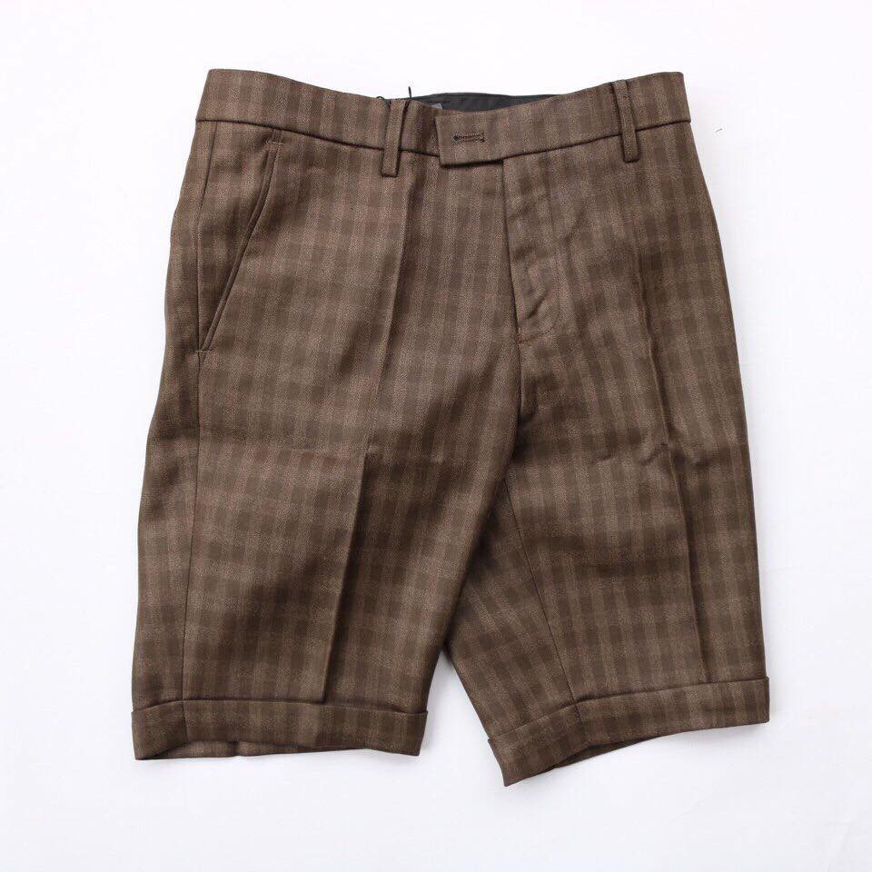 Quần short âu caro