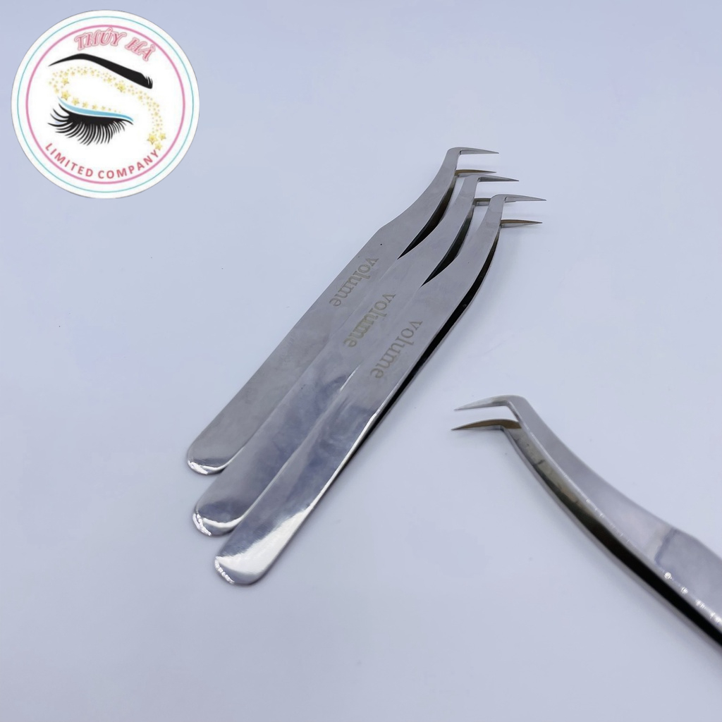 NHÍP NỐI MI VOLUME MEGA BẠC PHỦ NHÁM NANO _ dụng cụ nối mi_THÚY HÀ