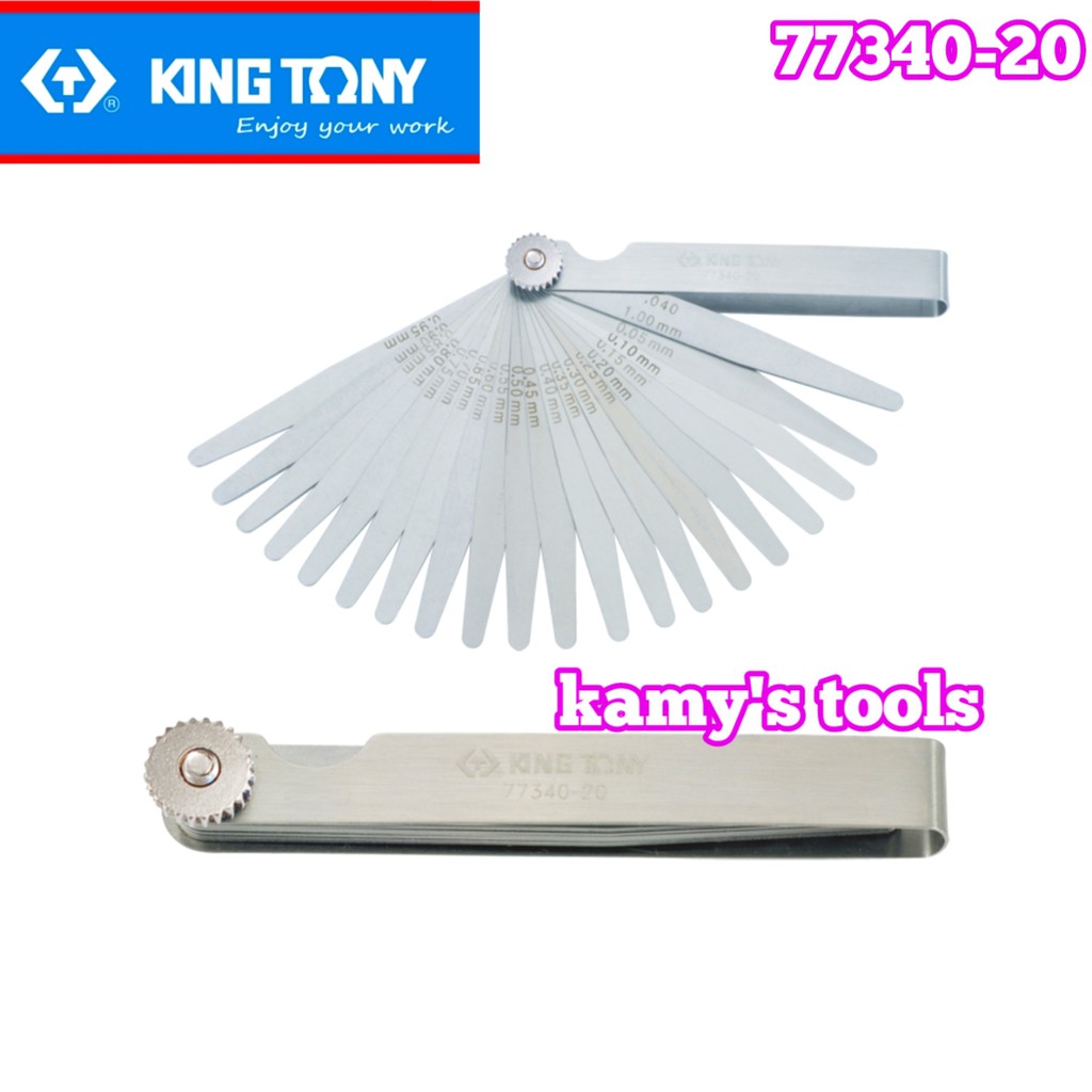 Thước căn lá 20 lá 0.05-1.0mm Kingtony Model 77340-20