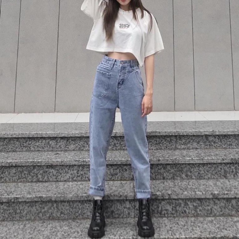 Áo croptop form rộng tay lỡ thêu chữ Hàn Quốc kiểu dáng ullzang RUBY UNISEX