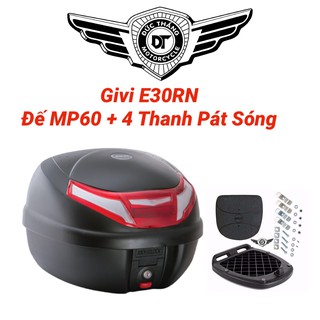 Thùng Givi E30RN + Tặng Dế MP60N + 4 Miếng pát móc