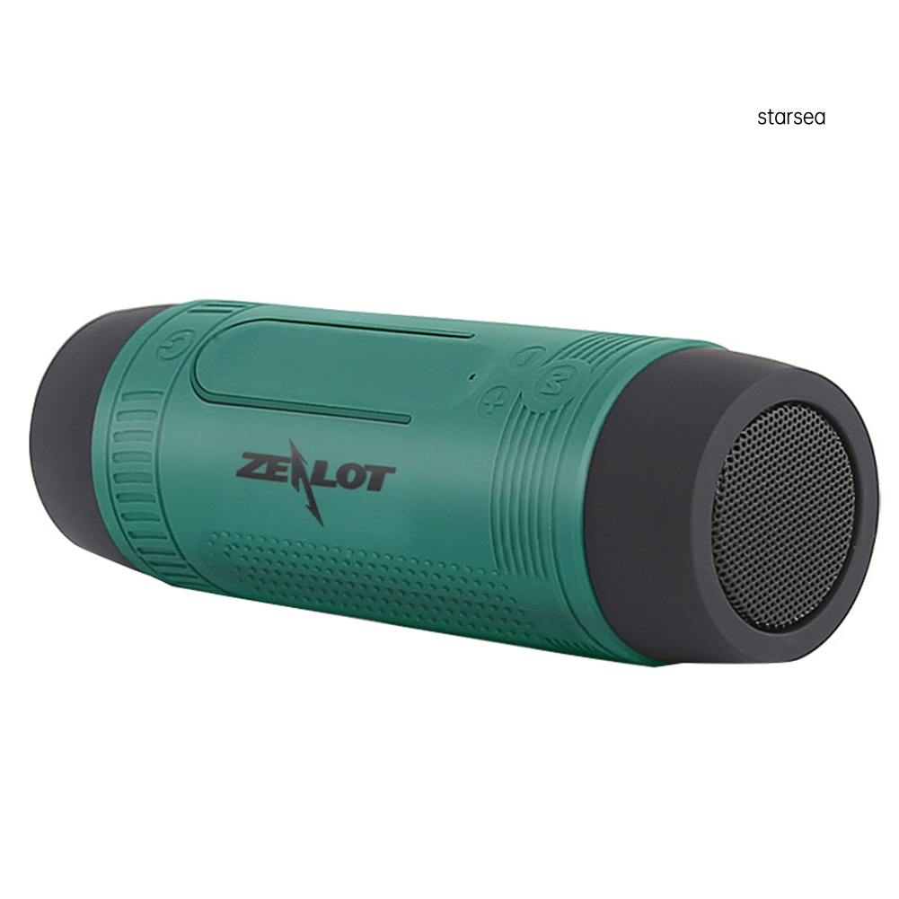 Loa bluetooth không dây ZEALOT chống thấm nước có đèn pin tiện lợi