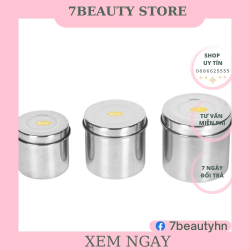 Bộ Khay Hũ Inox Chuyên Dùng Trong Phun Xăm,Spa