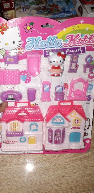 Sét Đồ chơi Nội thất Mèo Kitty bằng nhựa rất đẹp