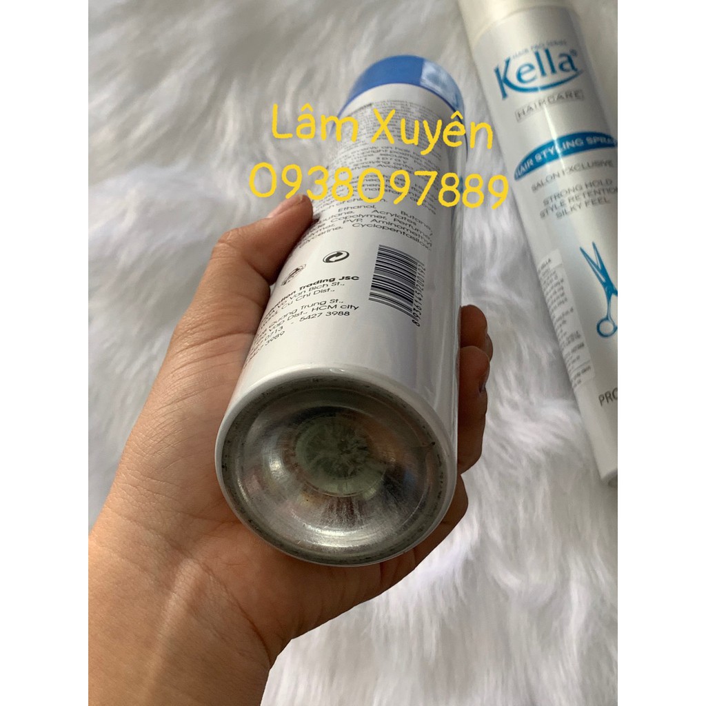 Keo xịt tóc, gôm xịt tóc KELLA 420ml💯CHÍNH HÃNG💯 giữ nếp tóc dễ dàng,tạo kiểu nhanh gọn, dang xịt phun sương