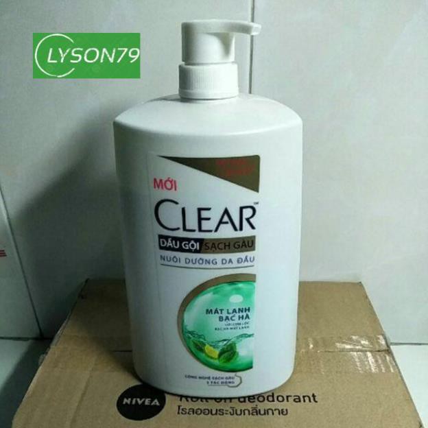 Dầu gội sạch gàu CLEAR Bạc Hà(1,4kg)