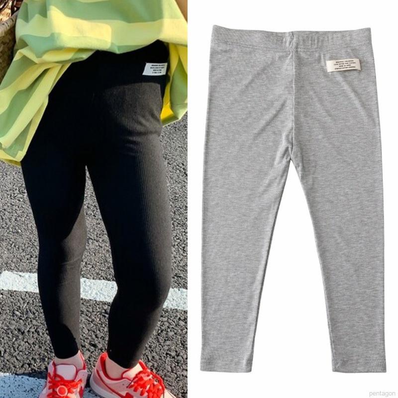 Quần legging bé gái màu trơn ngọt ngào thời trang mùa hè phong cách Hàn Quốc