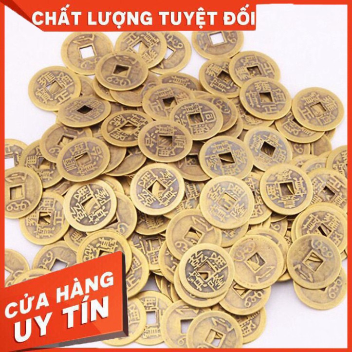 [FREE SHIP]  Combo 30 Đồng Xu Cổ Phong Thủy Âm Dương Bằng Đồng