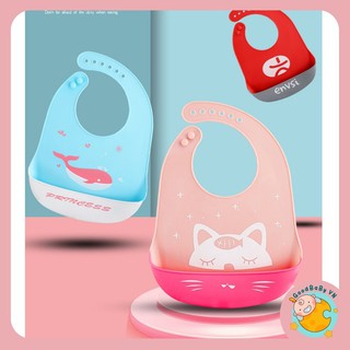 Yếm ăn dặm silicon 3D cho bé siêu nhẹ,mềm ,đáng yêu Goodbabyvn