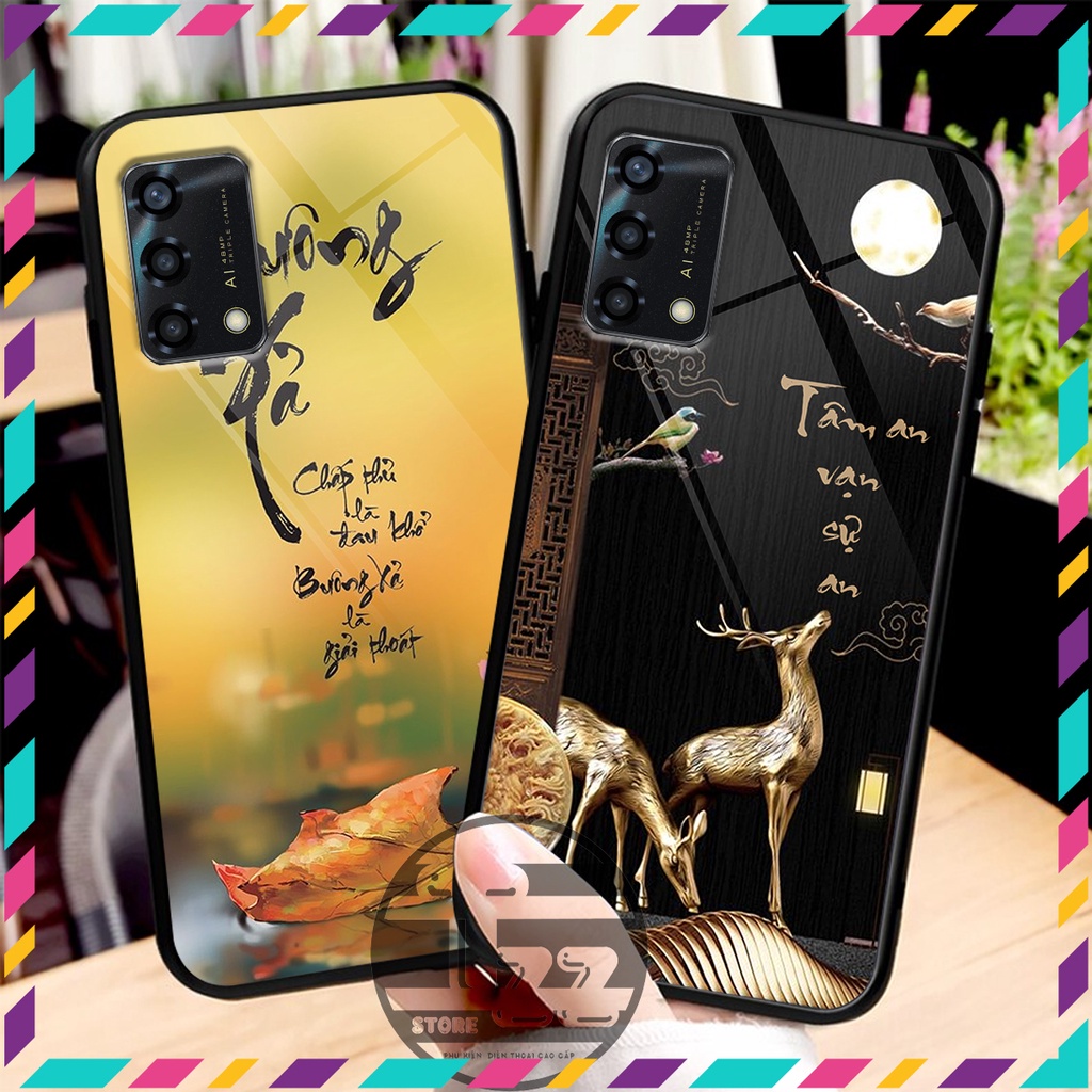Ốp lưng KÍNH Oppo A95 / A74 in hình 3D THƯ PHÁP ĐỘC ĐÁO - RẺ - ĐẸP - CHẤT LƯỢNG CAO
