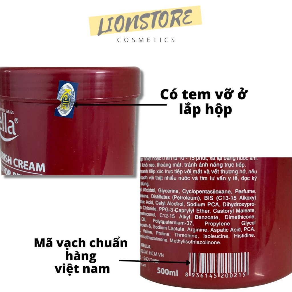 Dầu hấp tóc cao cấp Kella 500ml chuẩn công ty giúp tóc luôn mượt mà siêu khỏe