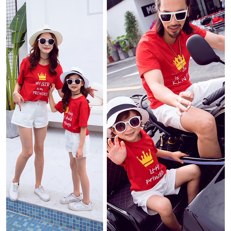 Áo gia đình - Đồng phục gia đình đẹp  (Có hình thật + Logo thương hiệu)  Gia đình hoàng gia