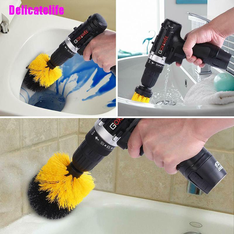 Bộ đầu cọ vệ sinh gắn máy khoan tiện dụng