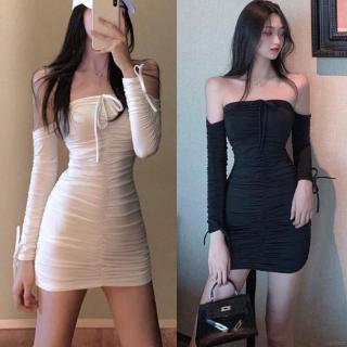 Đầm cúp ngực trễ vai kiểu dáng quyến rũ thời trang cho nữ
