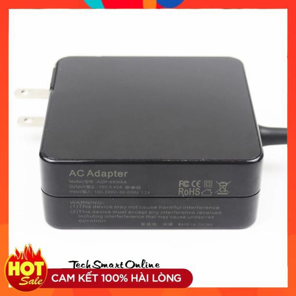 Sạc Adaptor Asus 19V-3.42A 65W Đầu số 4  Jack cắm loại chân nhỏ Hàng zin