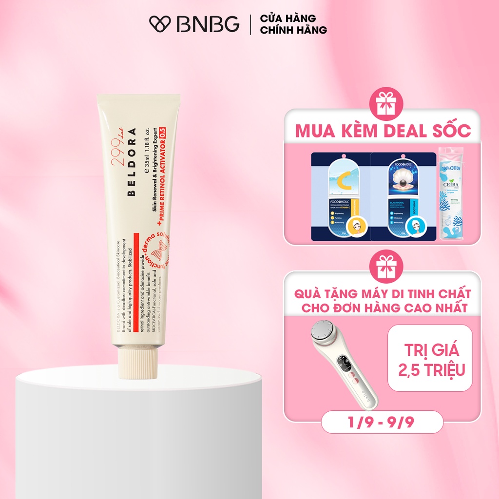 Kem Dưỡng Retinol 0.5 Phủ Bóng, Ngăn Ngừa Mụn Beldora 299 Price Retinol Activator 35ml