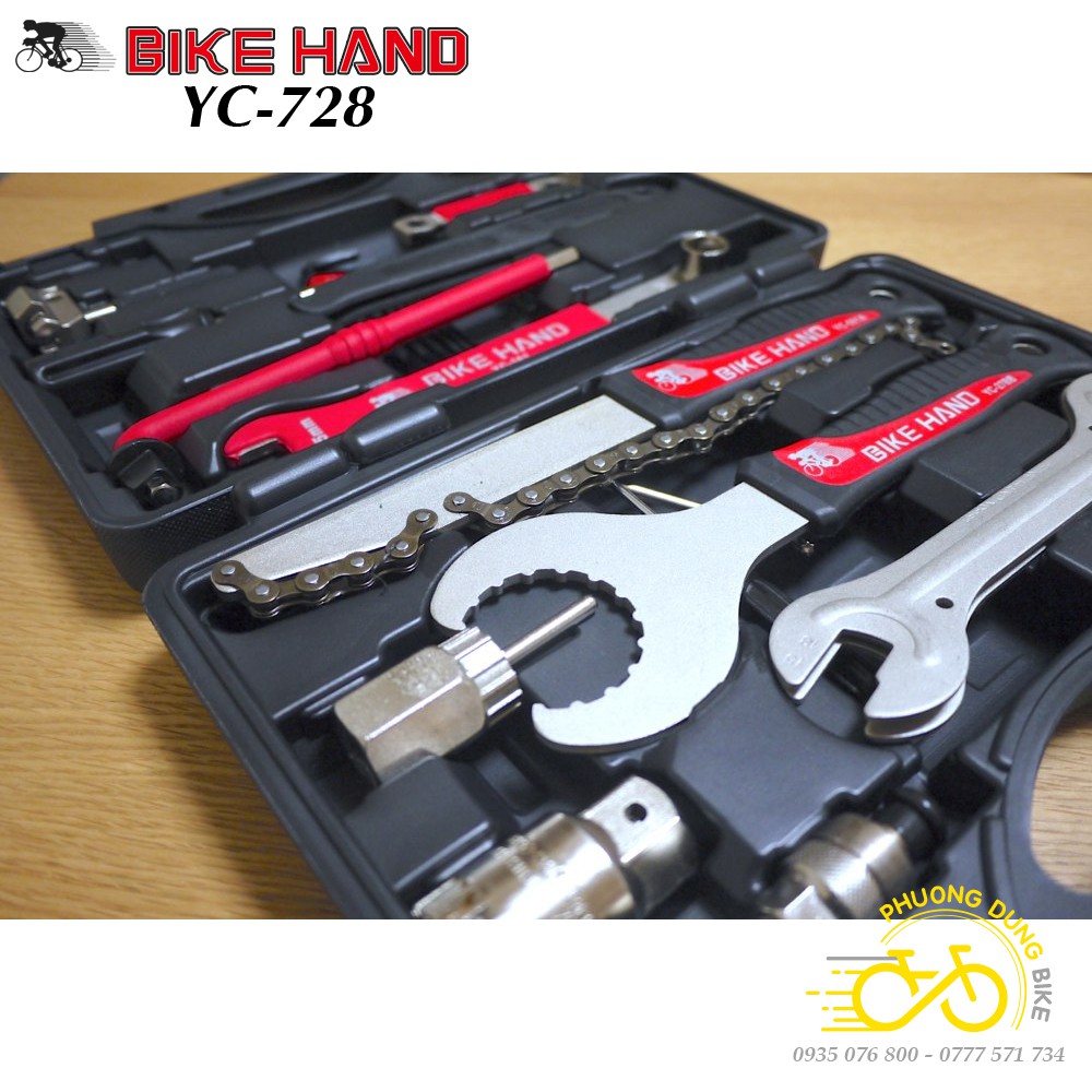 Bộ dụng cụ sửa chữa xe đạp BIKE HAND YC-728 18 món