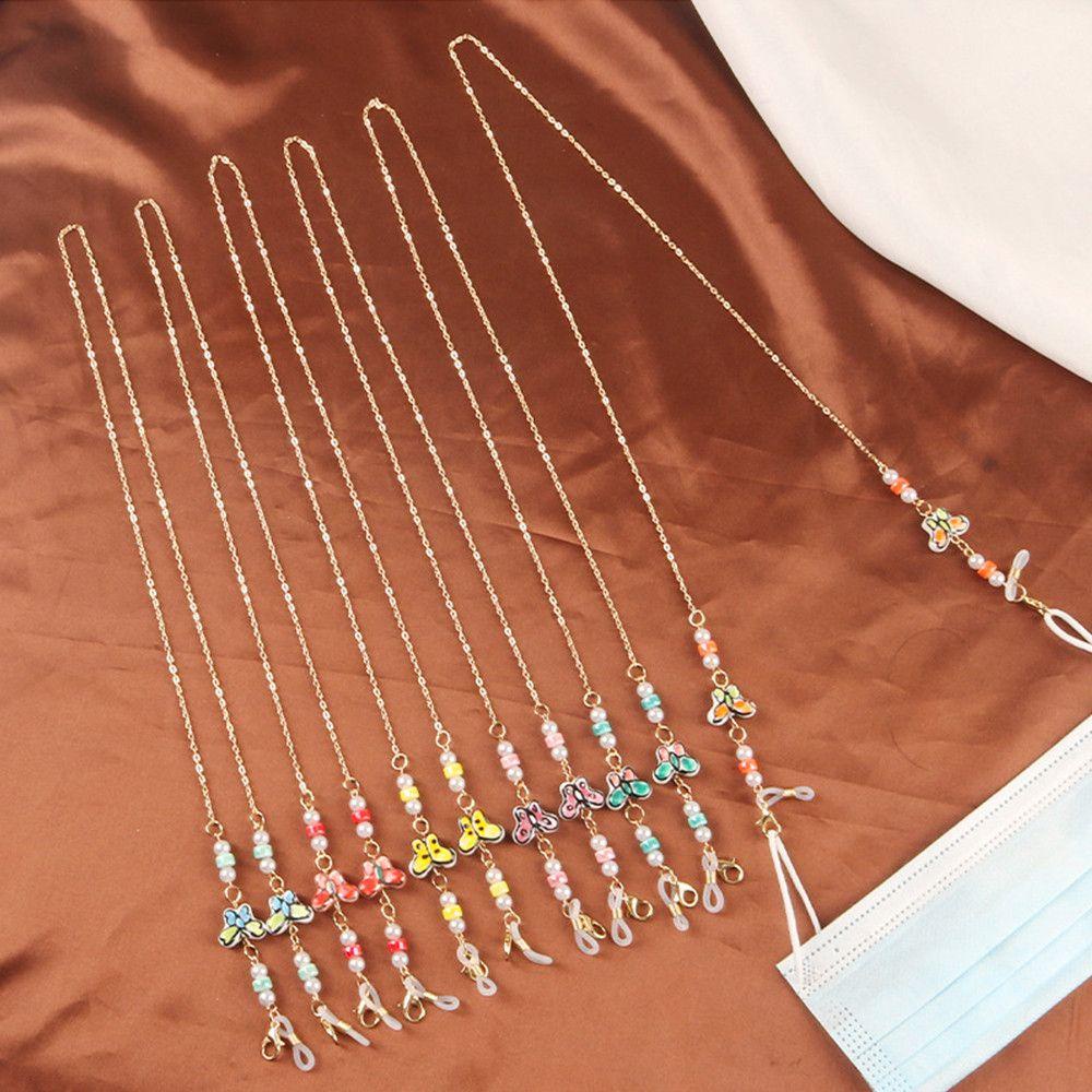 Dây Đeo Mắt Kính Dạng Chuỗi Hạt Hình Bướm Dành Cho Nam Nữ