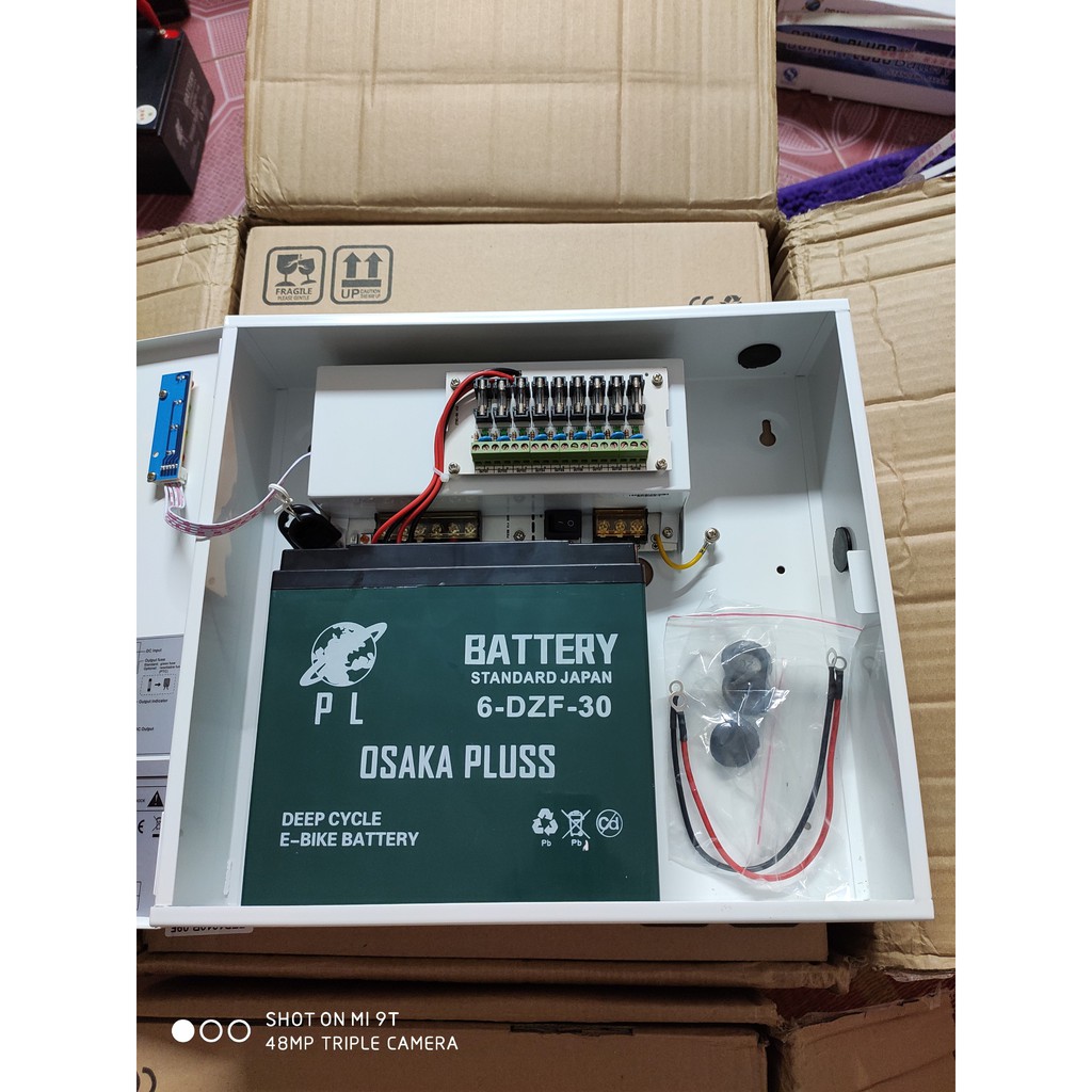 UPS Lưu Điện Cho Camera Và Wifi Kèm Ac Quy 30Ah OSAKA Pluss