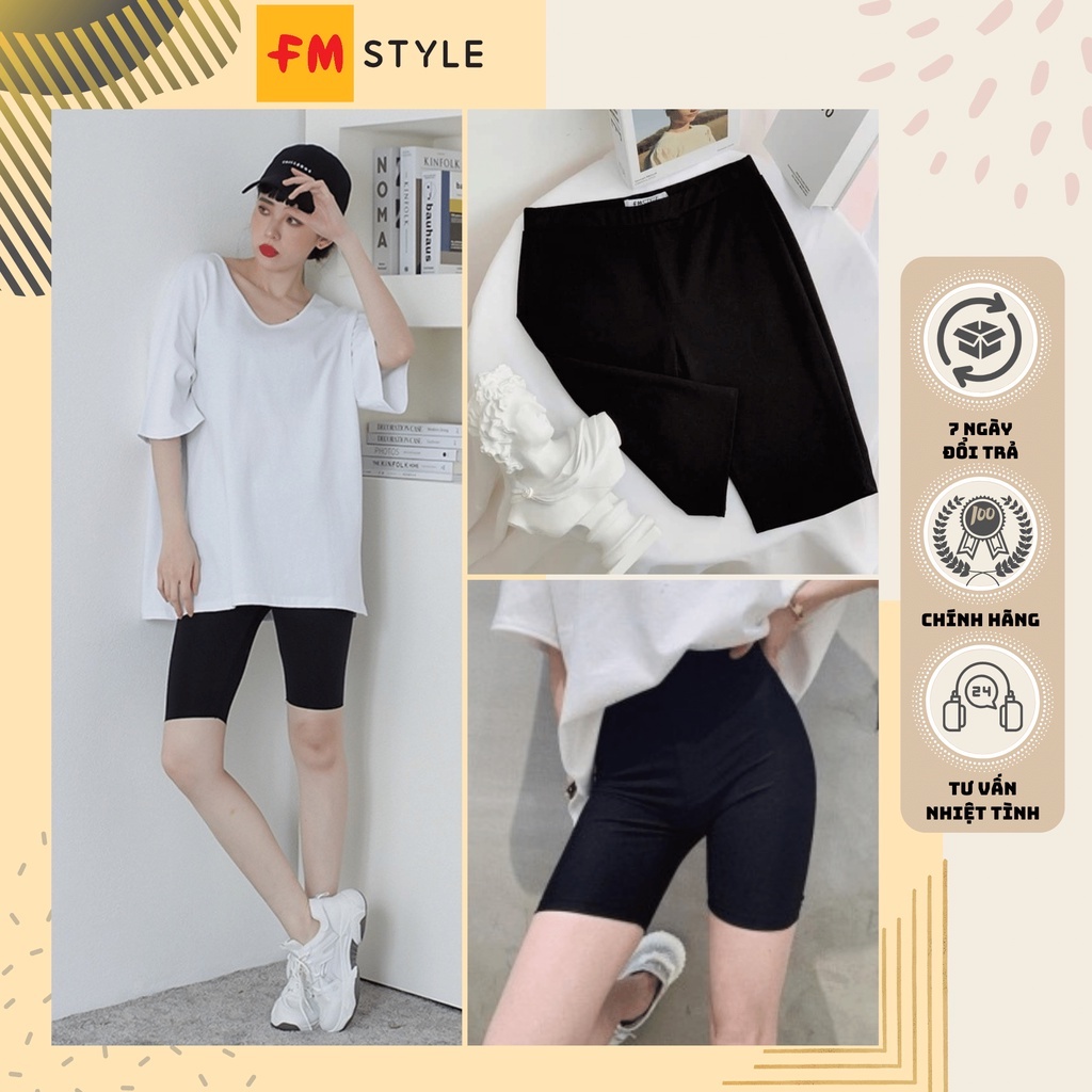 Quần legging nữ ngắn thể thao năng động, chất vải trơn mềm thoải mái 210701006