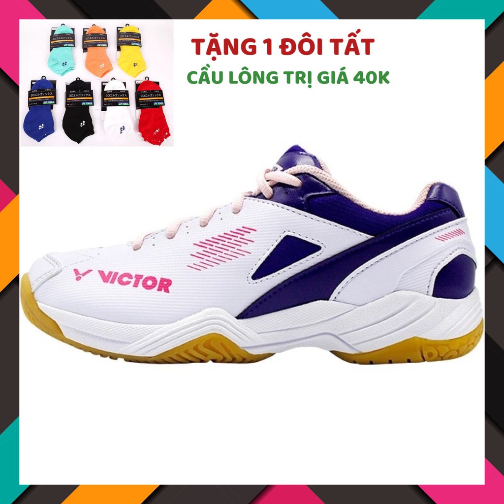 sale sap nha Giày cầu lông Victor A171 trắng (nữ)